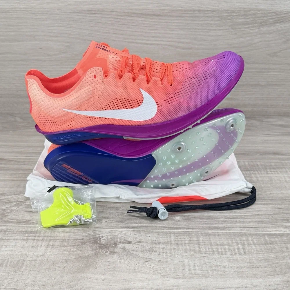Men's Sz 9 - Nike ZoomX Dragonfly 2 Spikes Track & Field Multicolor IO0310-800